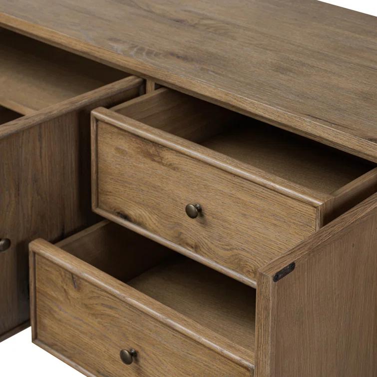 Bari Sideboard by Amber Lewis x Four Hands - Weathered Oak / 84"W
