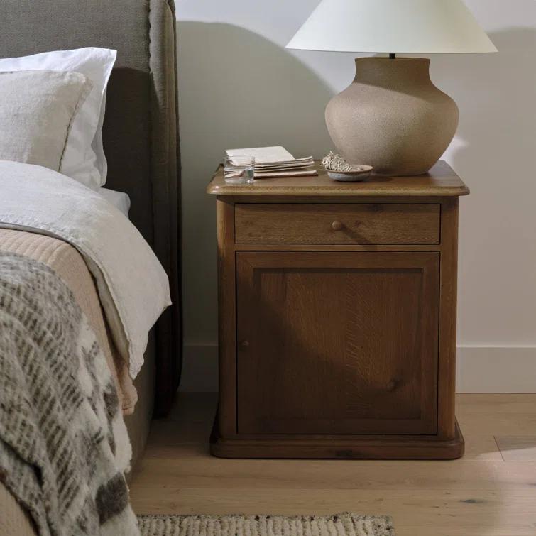 Poppy Nightstand by Amber Lewis x Four Hands - Saddle Brown / Left