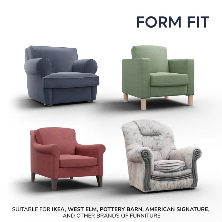 Stretchy Slipcover for Armchair- Premium Quality & Style - Jacquard Collection