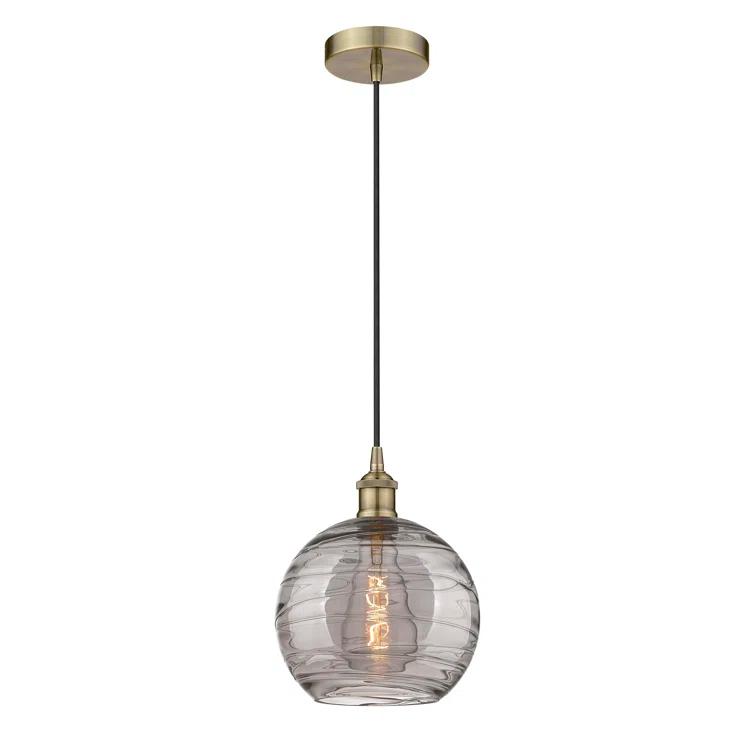 Innovations Lighting Athens Deco Swirl 1 - Light Single Drop Pendant Pendant