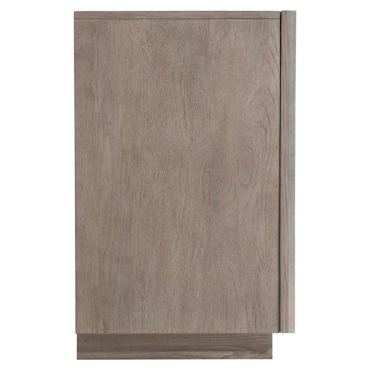 Azlin 64'' Chai and Steel Dust Sideboard with Geometric Overlay