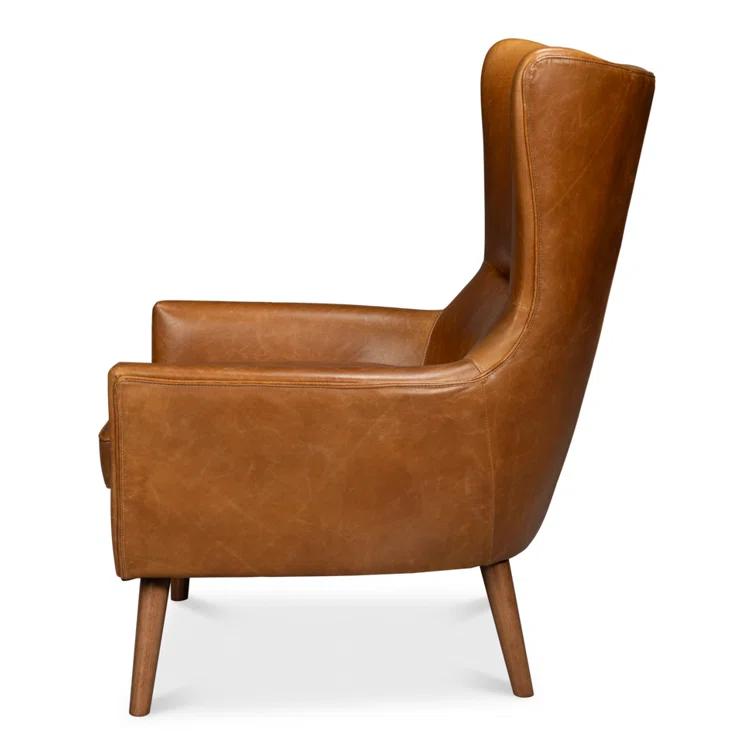 Sarreid Ltd Patron Upholstered Wingback Chair