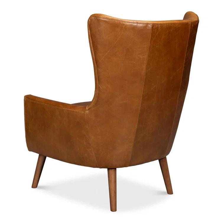 Sarreid Ltd Patron Upholstered Wingback Chair