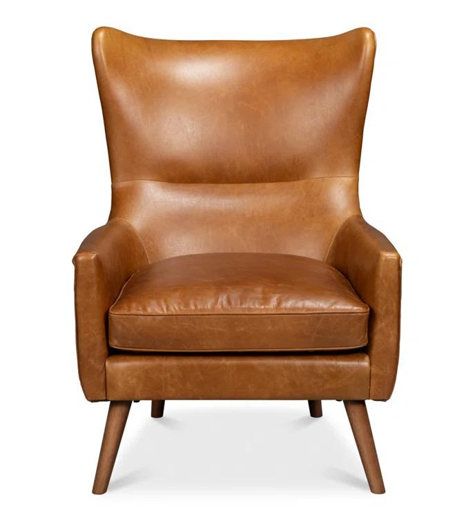 Sarreid Ltd Patron Upholstered Wingback Chair