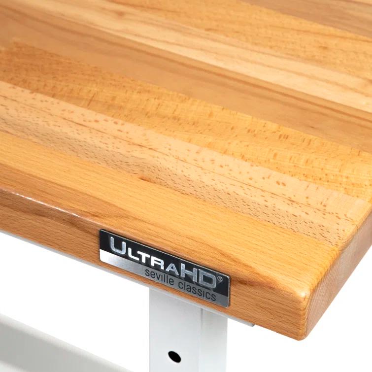Seville Classics UltraHD Adjustable Height Workbench, 48" W x 24" D x 28.5" - 42" H