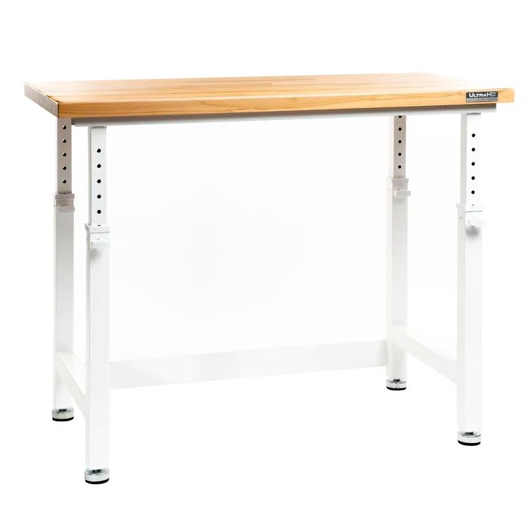 Seville Classics UltraHD Adjustable Height Workbench, 48" W x 24" D x 28.5" - 42" H