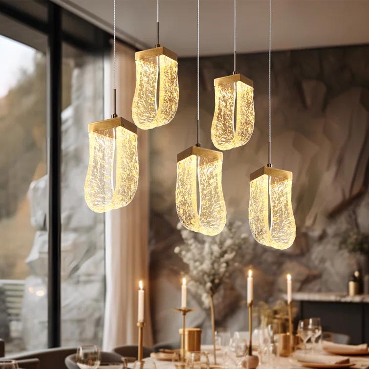 Grigor 5 - Light Kitchen Island Linear LED Pendant