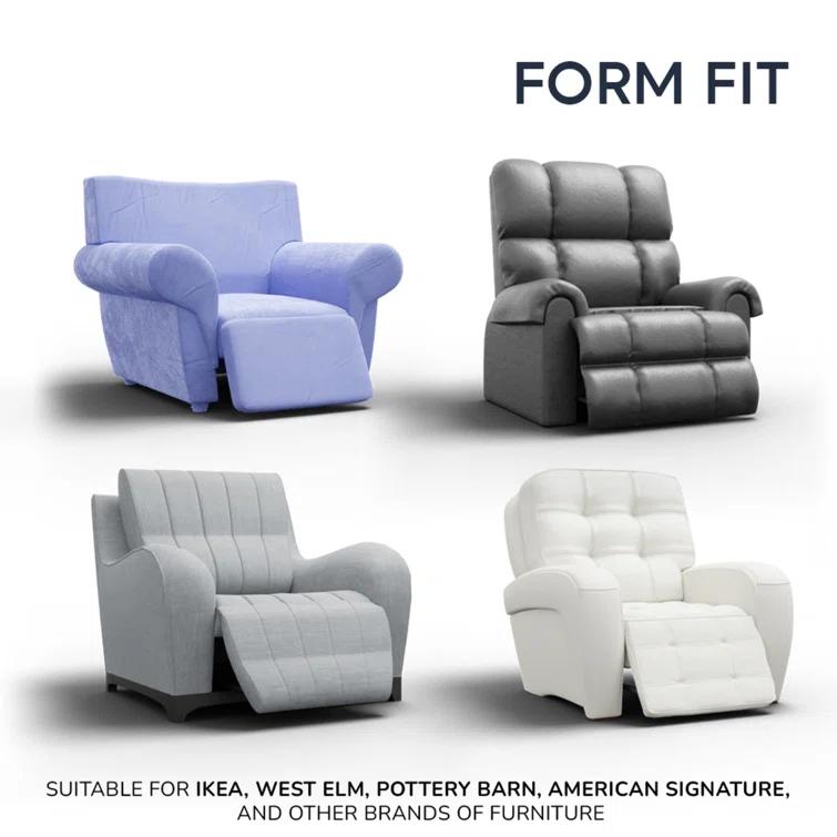 Stretchy Slipcover for Recliner Armchair - Italian Style & Premium Quality - Mille Righe Collection