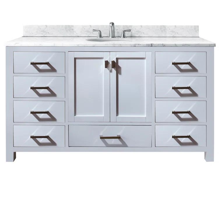 Avanity Modero-V60-A Modero 60" Single Free Standing Vanity Cabinet Only - White
