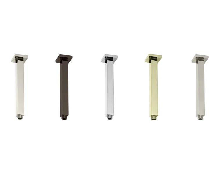 1/2" IPS Square Ceiling Mount Shower Arm & Flange