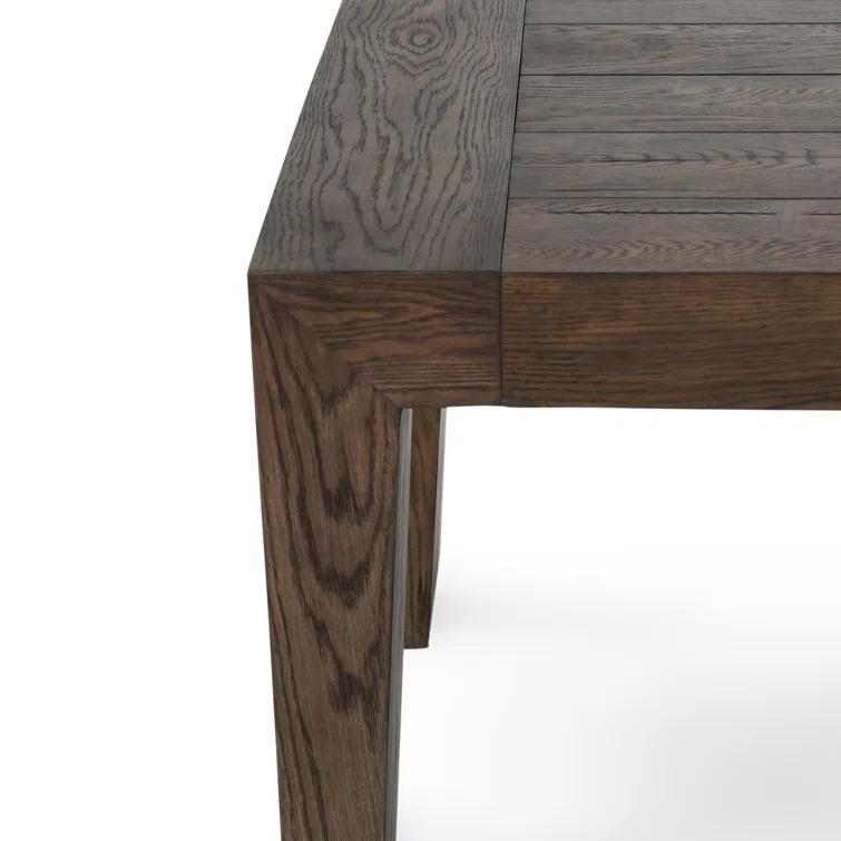 89" Brown Reclaimed Oak Wood Rectangular Dining Table