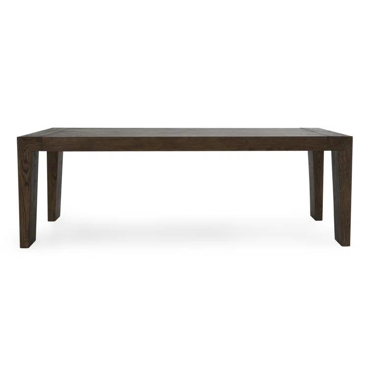 89" Brown Reclaimed Oak Wood Rectangular Dining Table