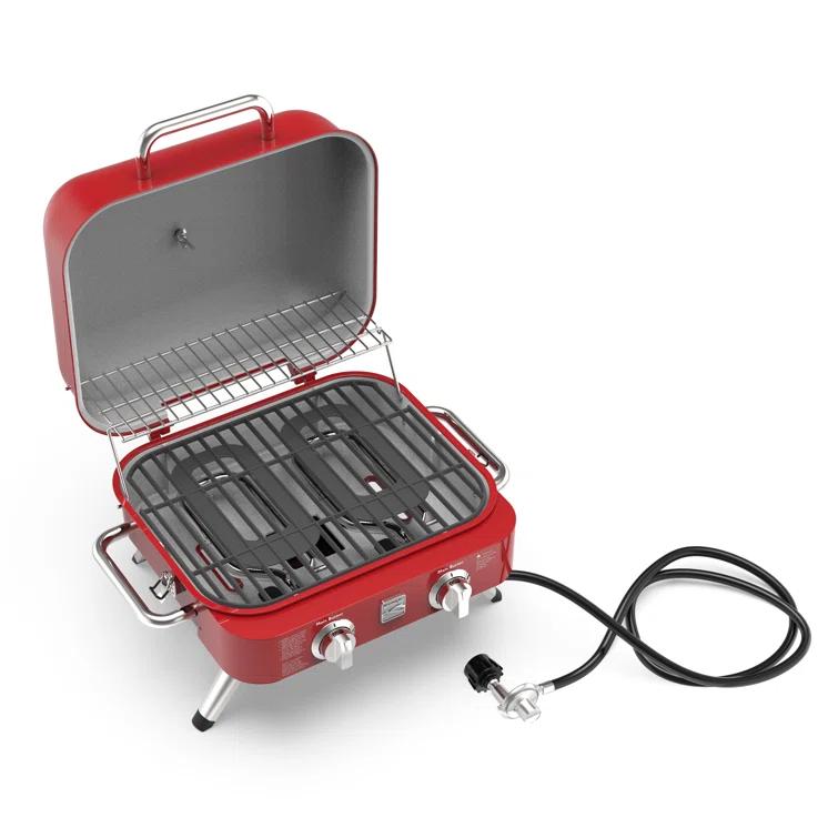 Kenmore 2-Burner Portable Tabletop Retro Gas Grill