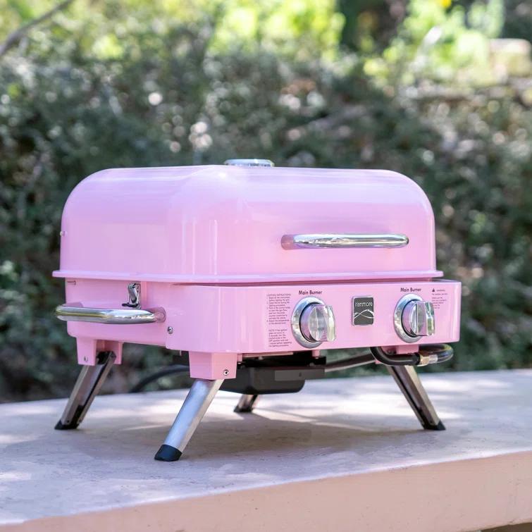 Kenmore 2-Burner Portable Tabletop Retro Gas Grill