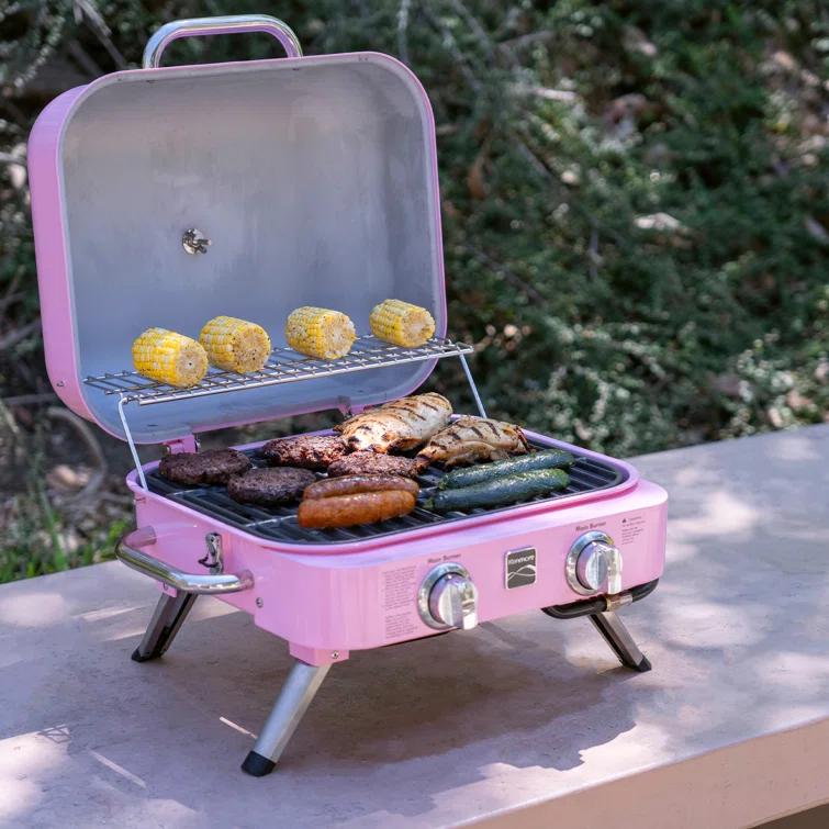 Kenmore 2-Burner Portable Tabletop Retro Gas Grill
