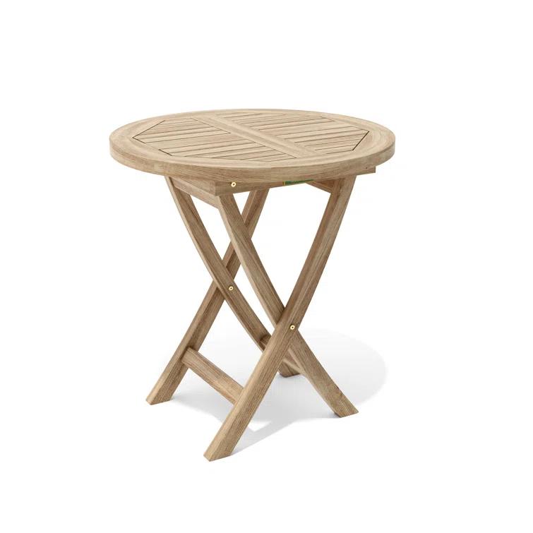 27 in. Bahama Round Bistro Folding Table