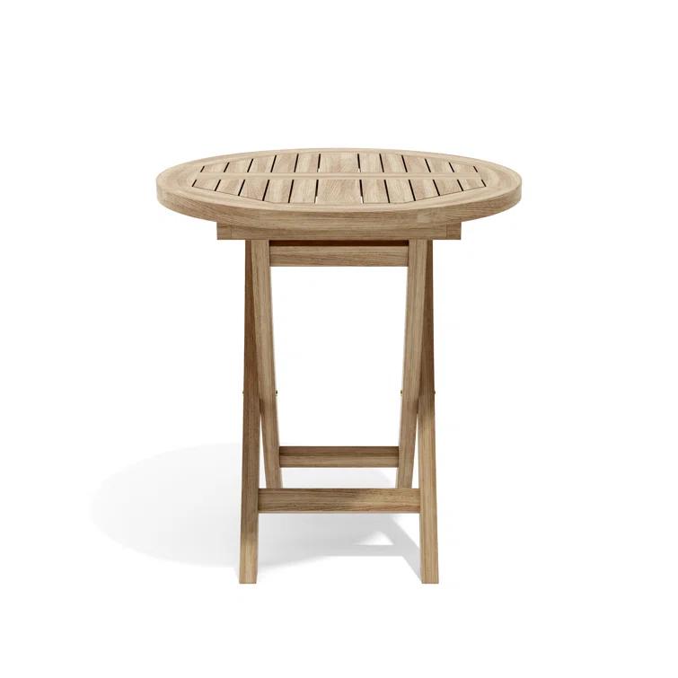 27 in. Bahama Round Bistro Folding Table