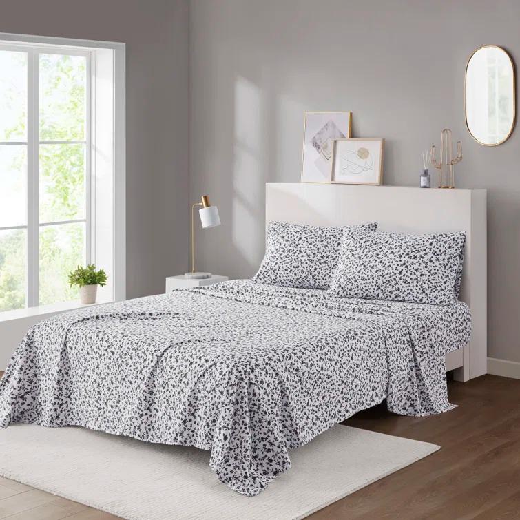 Madison Park Essentials 100% Cotton 200TC Printed Sheet Set