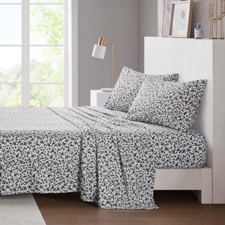 Madison Park Essentials 100% Cotton 200TC Printed Sheet Set