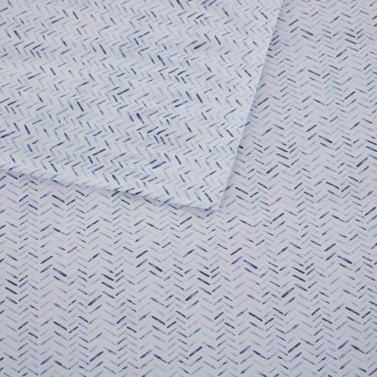 Madison Park Essentials 200 Thread Count Printed Cotton 200 Thread Count Printed 100% Cotton Sheet Set