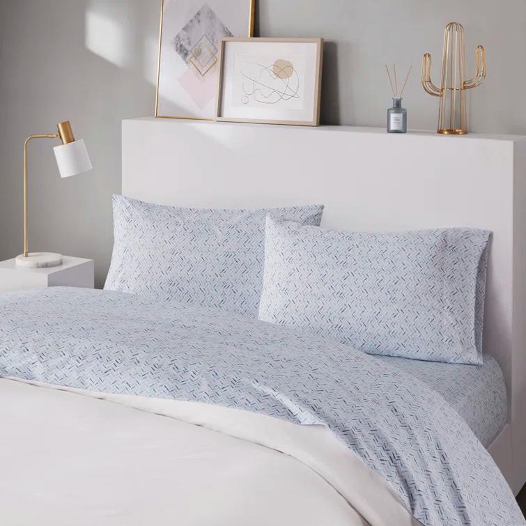 Madison Park Essentials 200 Thread Count Printed Cotton 200 Thread Count Printed 100% Cotton Sheet Set