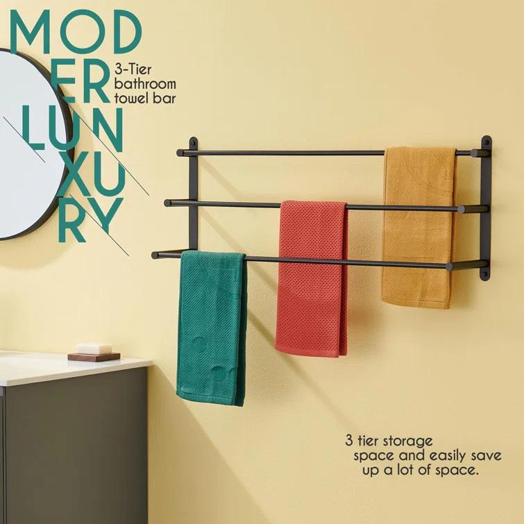 32'' 3 Wall Towel Bar