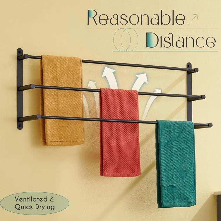 32'' 3 Wall Towel Bar