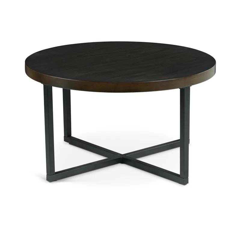 17 Stories Stannos 36" Round Coffee Table with 4 Stools