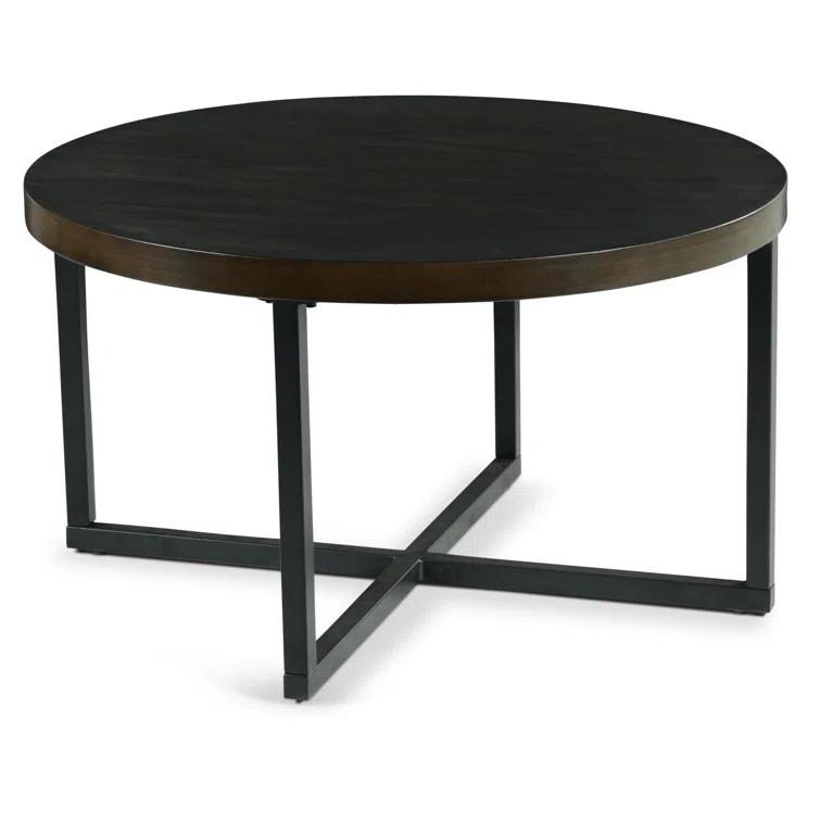 17 Stories Stannos 36" Round Coffee Table with 4 Stools