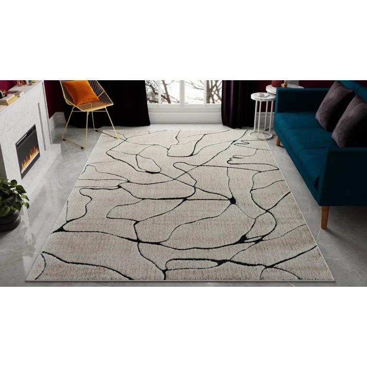Cadence Contemporary Marble Area Rug