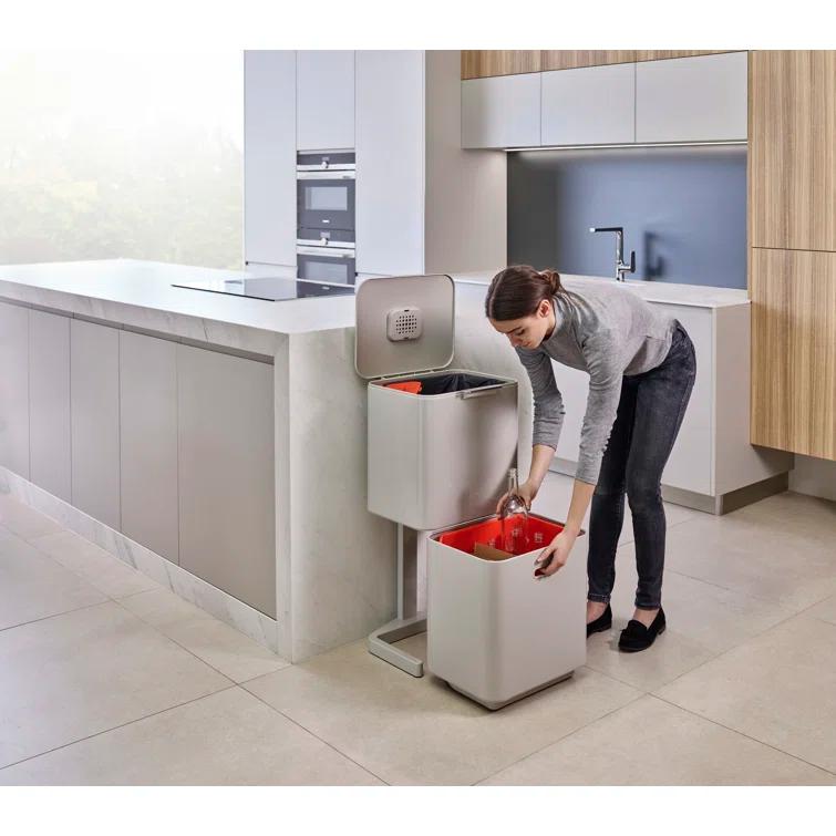 Joseph Joseph Totem Waste & Recycling Dual Kitchen Trash Can