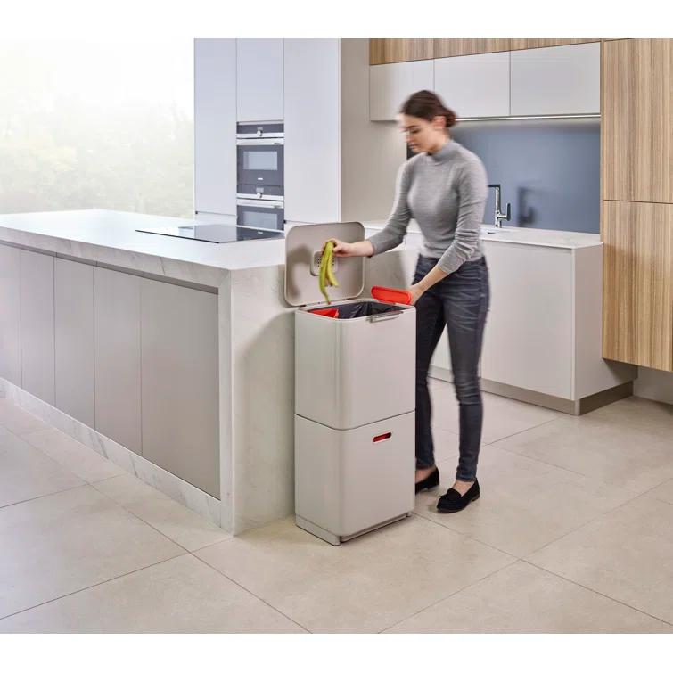 Joseph Joseph Totem Waste & Recycling Dual Kitchen Trash Can