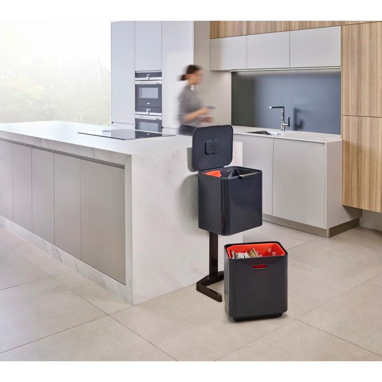 Joseph Joseph Totem Waste & Recycling Dual Kitchen Trash Can