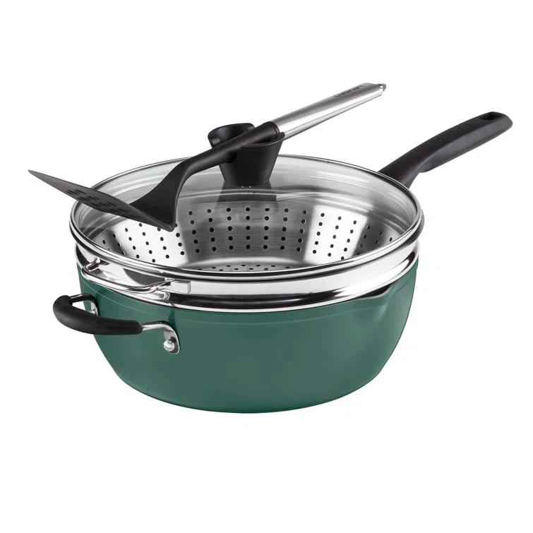 Cuisinart Cuisinart Preferred Pan 4 Piece Set (4.5 Qt. Multi-Purpose Pan with Cover, Steamer, Slotted Turner)