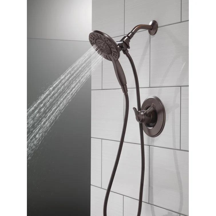 In2ition 4-Setting Dual Shower Head with Handheld Spray, Hand Shower 1.75 GPM