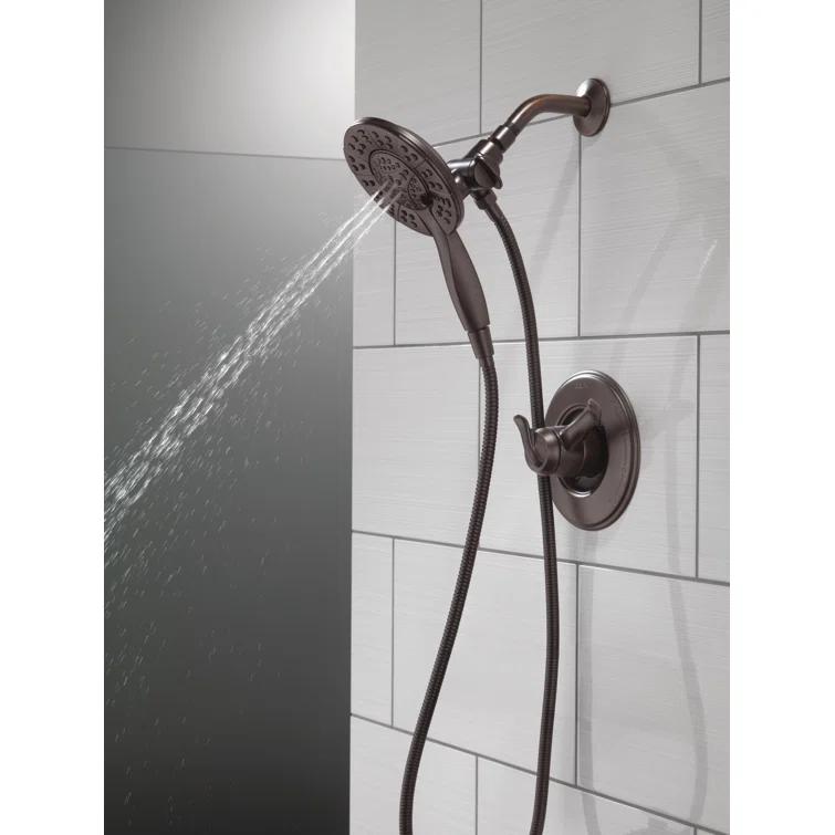 In2ition 4-Setting Dual Shower Head with Handheld Spray, Hand Shower 1.75 GPM