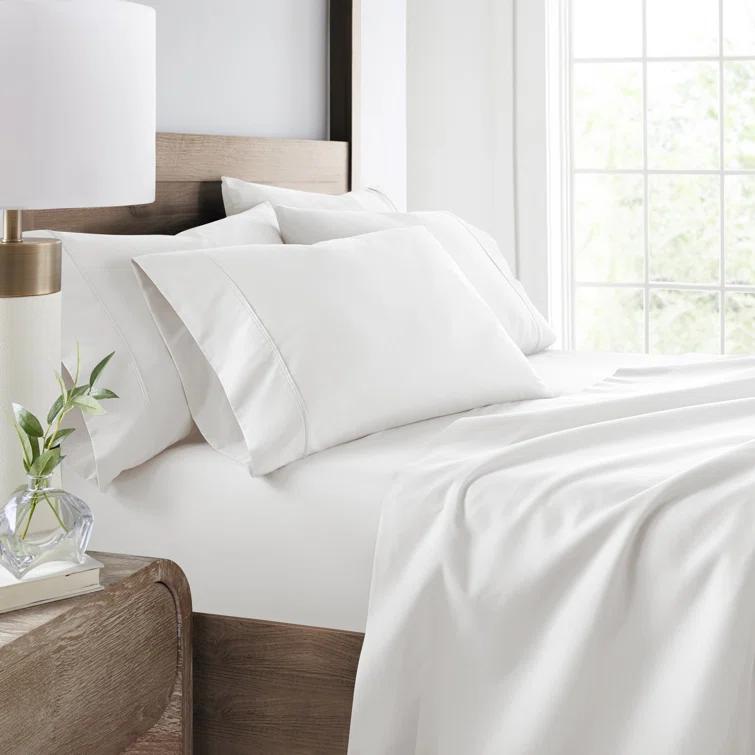 Simply Soft Brushed Microfiber Solid 6 Piece Sheet Set