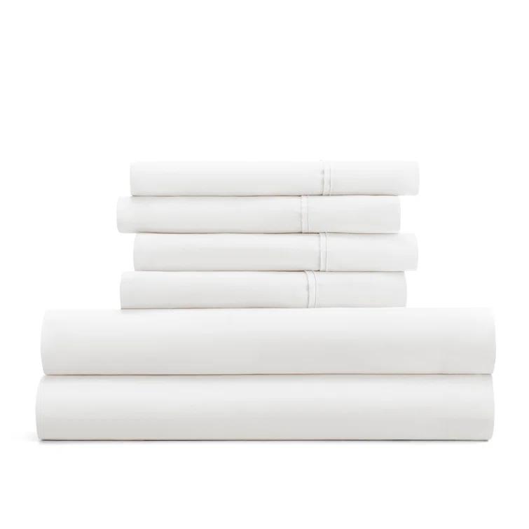 Modern Threads Modern Threads 6-Piece Bed Sheet Set, Deep Pocket, Ultra Soft Microfiber, Cool & Breathable