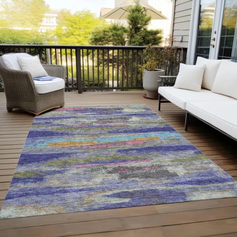 Aleighna Area Rug with Non-Slip Backing