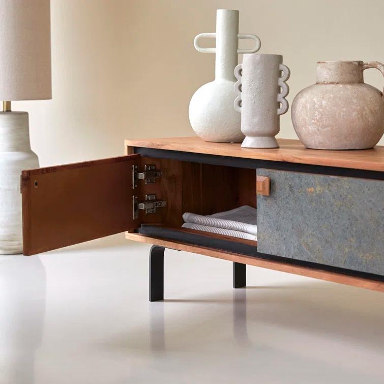 Temis Solid Wood TV Stand for TVs up to 70"