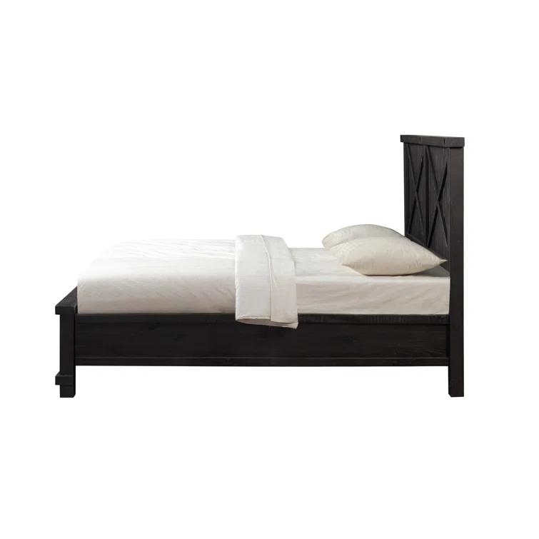 Yosemite Cafe Solid Wood Panel Storage Bed
