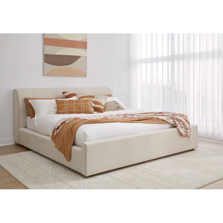 Virgil Louis Upholstered Panel Bed