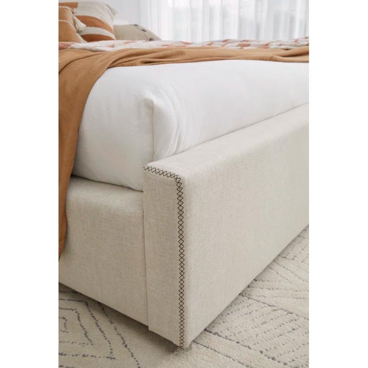 Virgil Louis Upholstered Panel Bed
