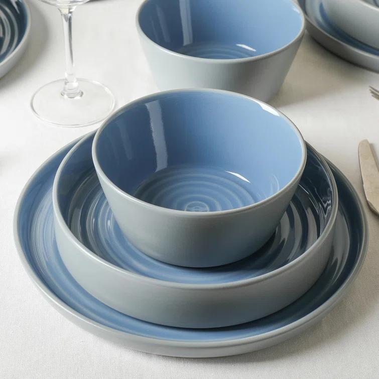 Stone Lain Elica 12-Piece Dinnerware Set Stoneware (Set of 12)