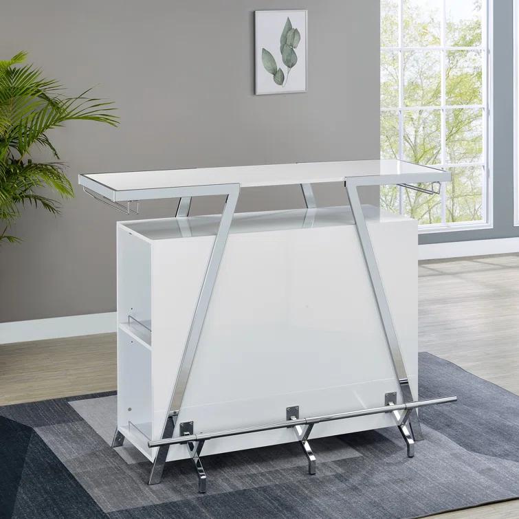Caydae Bar Set with Wine Storage and Stools