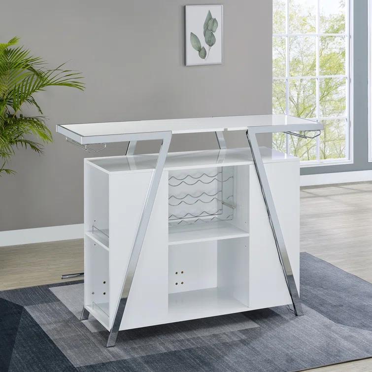 Caydae Bar Set with Wine Storage and Stools