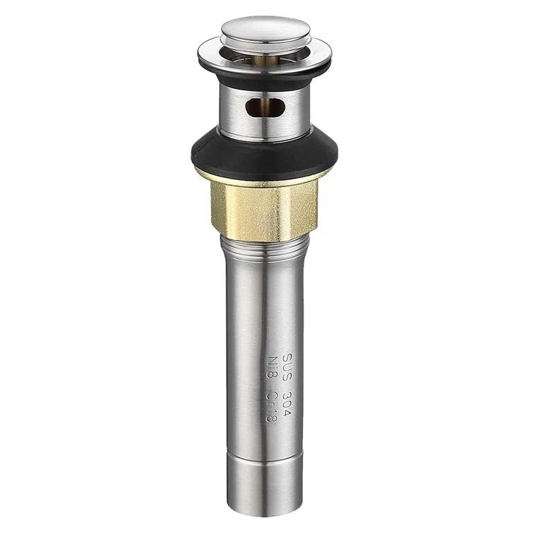 Pop-Up Bathroom Sink Drain with Overflow
