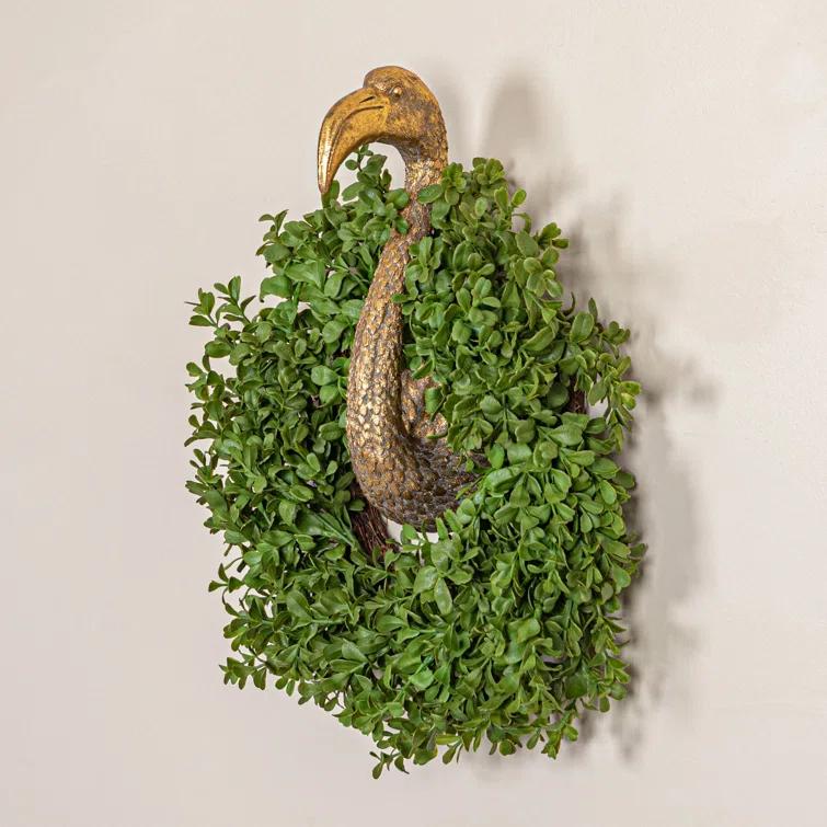 Round Faux Boxwood Wreath
