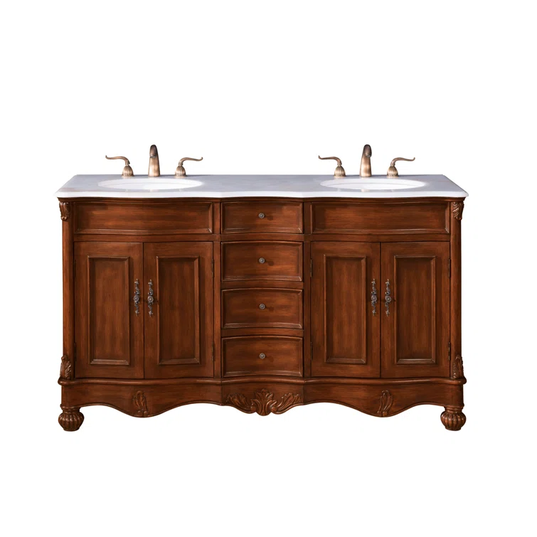 Etta Avenue™ Mannie 60'' Double Bathroom Vanity with Top