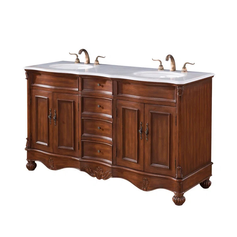 Etta Avenue™ Mannie 60'' Double Bathroom Vanity with Top